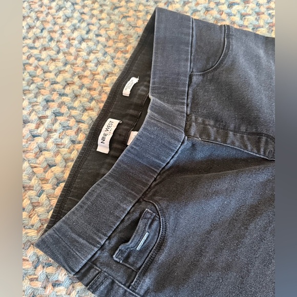 Nine West Black Heidi Pull-On Straight Jean sz 12 - Picture 2 of 7